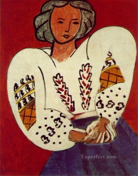 La blusa rumana fauvismo abstracto Henri Matisse Pinturas al óleo